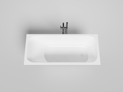 Ванна из искусственного камня Salini ORLANDA 102125M 160х70 встраиваемая прямоугольная с ножками - фото 3